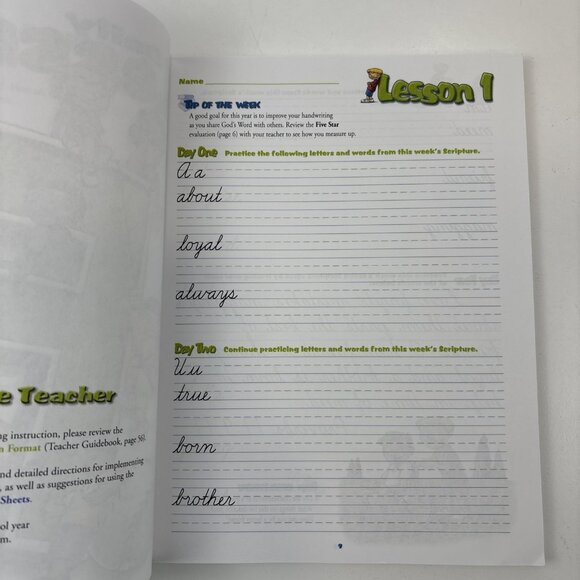 A Reason for Handwriting Cursive F Student WorkText Scripture & Outreach - Picture 5 of 5